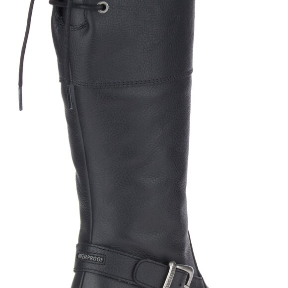 Ladies Harley Davidson Tall  Waterproof Boots With Lace up Back Adjustable Fit - Picture 2 of 12
